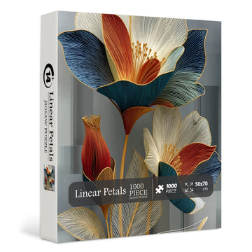 Lineares Blütenblätter-Puzzle 1000 Teile